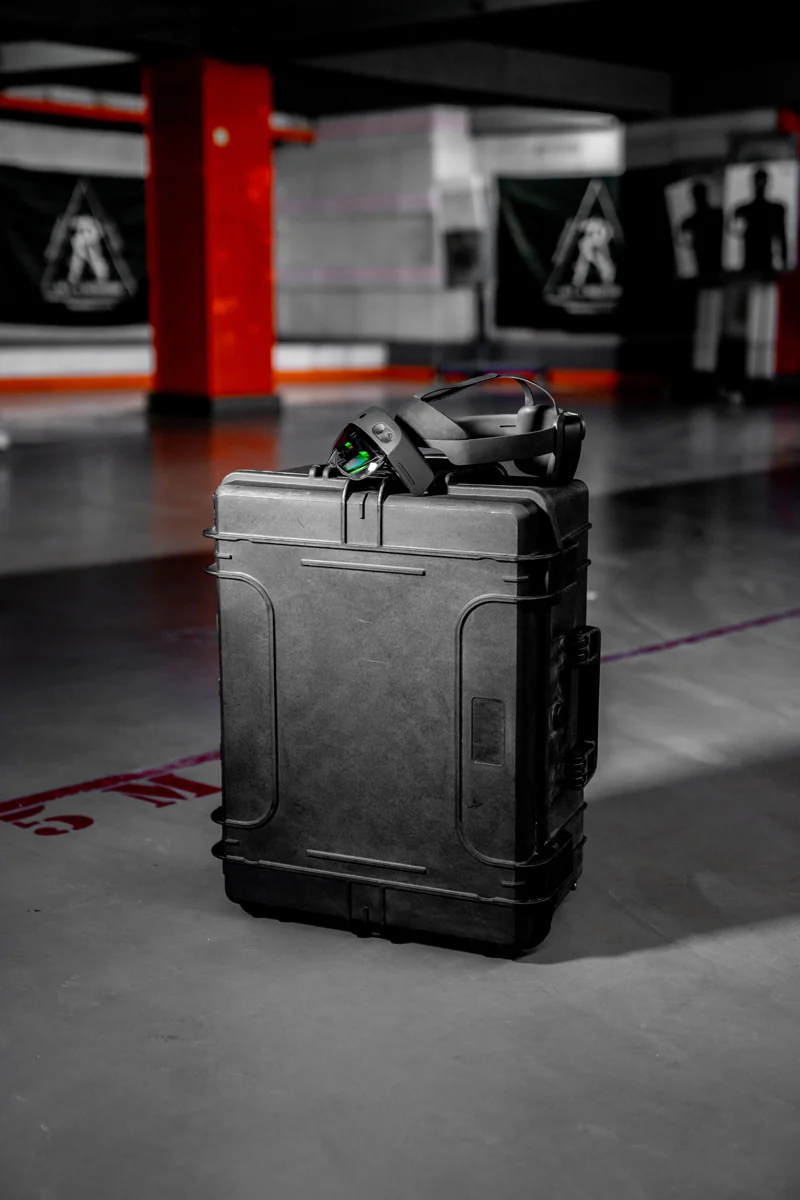 Mobile artac equipment case at a training location